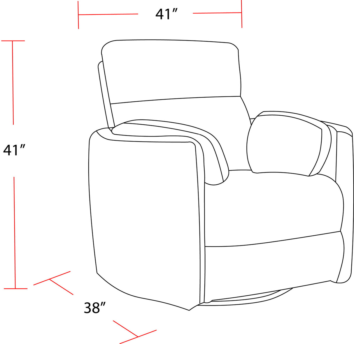 Radius - Manual Swivel Recliner