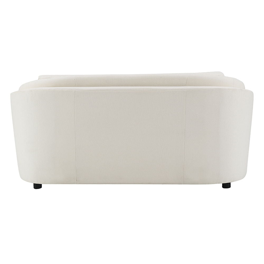 Mariko - Sofá de dos plazas con 2 almohadas - Lino beige