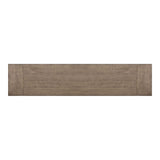 Yellowstone - Dining Bench With Metal Bar Cross - Medium Brown