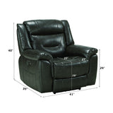 Imogen - Sillón reclinable - Piel sintética gris
