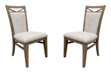 Americana Modern Dining - Upholstered Dining Chair (Set of 2) - Cotton White