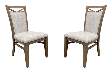 Americana Modern Dining - Upholstered Dining Chair (Set of 2) - Cotton White