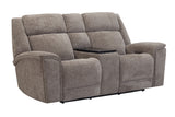 Colton - Power Zero Gravity Console Loveseat With Immersive Audio P3 - Branson Tweed