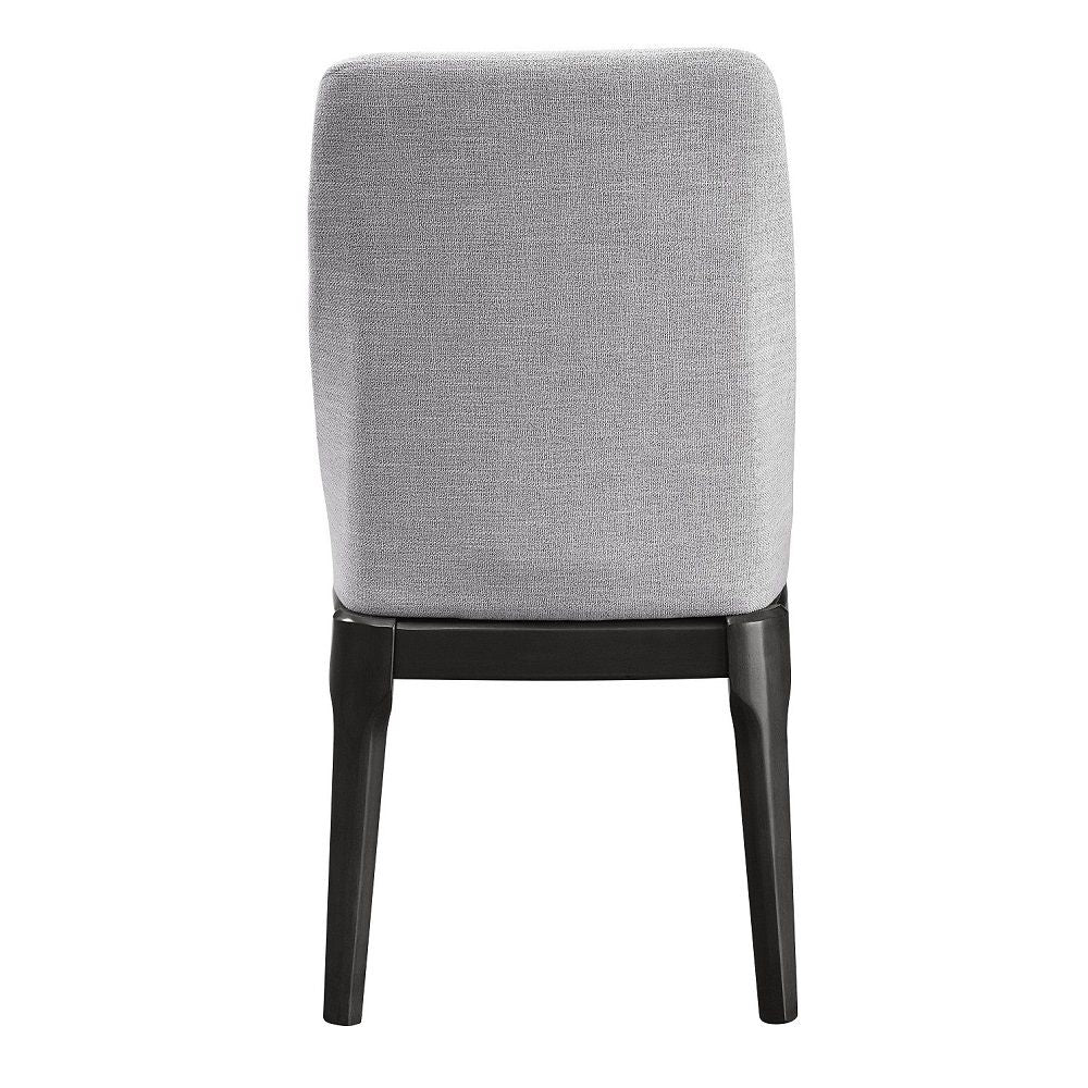Madan - Silla auxiliar (juego de 2) - Lino gris claro y roble gris
