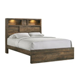 Cama con panel de estantería Bailey con Bluetooth