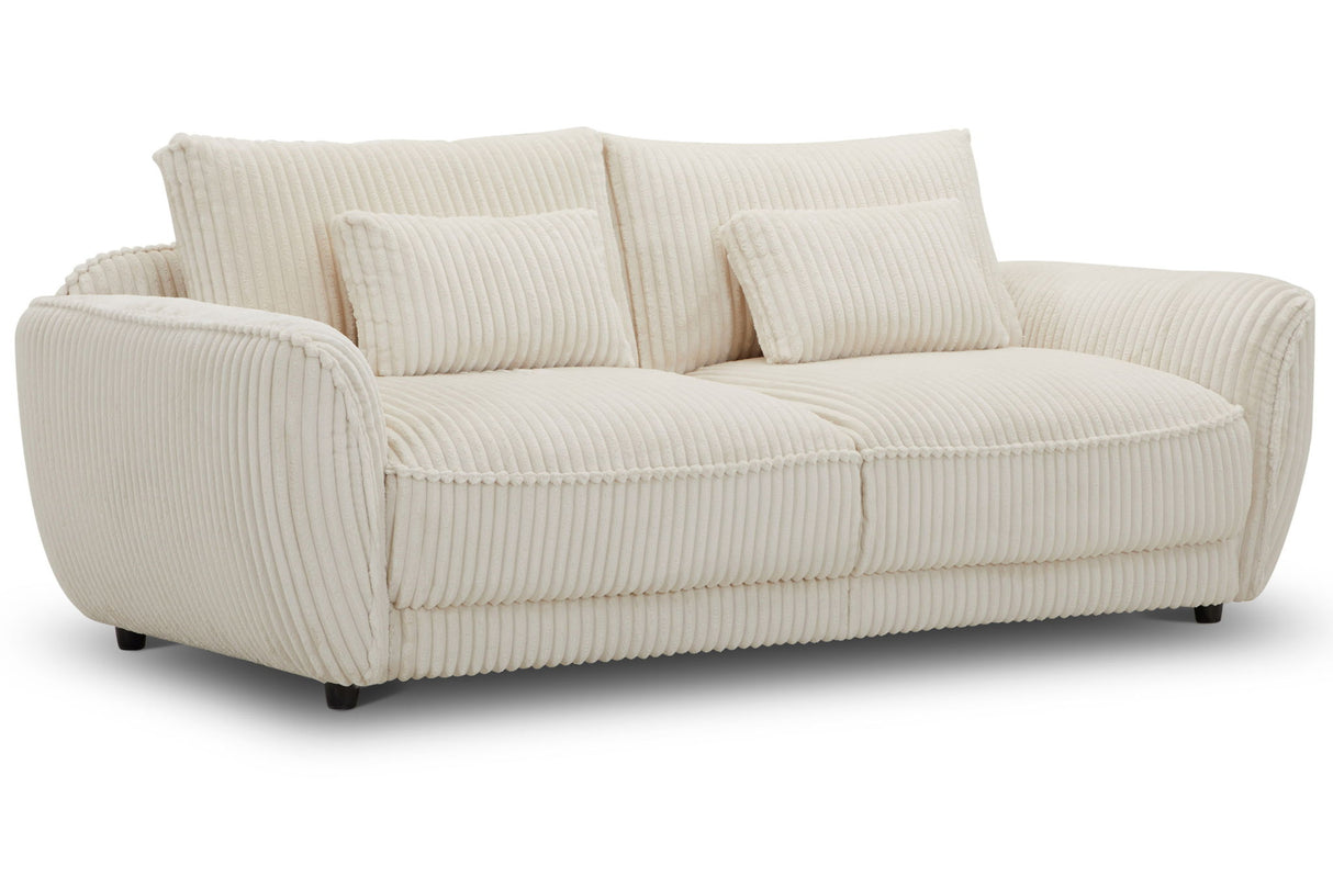 Utopia - 2 Cushion Seat With Lumbar Pillow - Mega Ivory