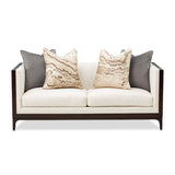 Belmont Place - Loveseat - Cream / Espresso