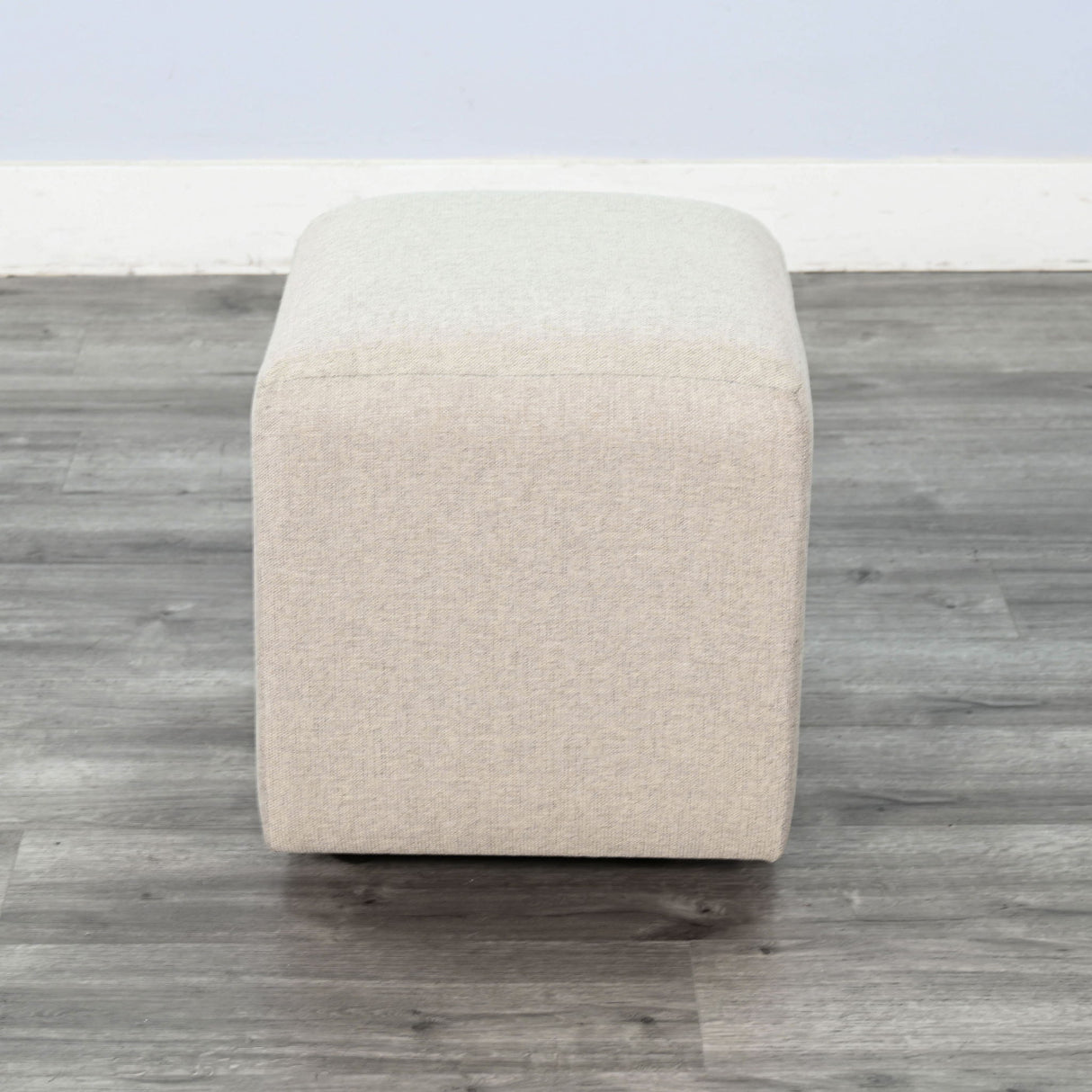 Gibson - Ottoman Cushion Stool With Casters - Wheat