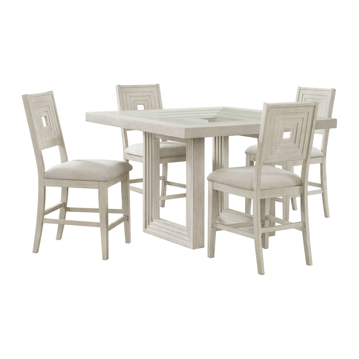 Avalanche - Juego de Comedor Alto Cuadrado