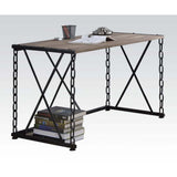 Jodie - Writing Desk (Same Ac00905) - Rustic Oak & Antique Black