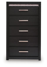 Shoralli - Five Drawer Chest - Black