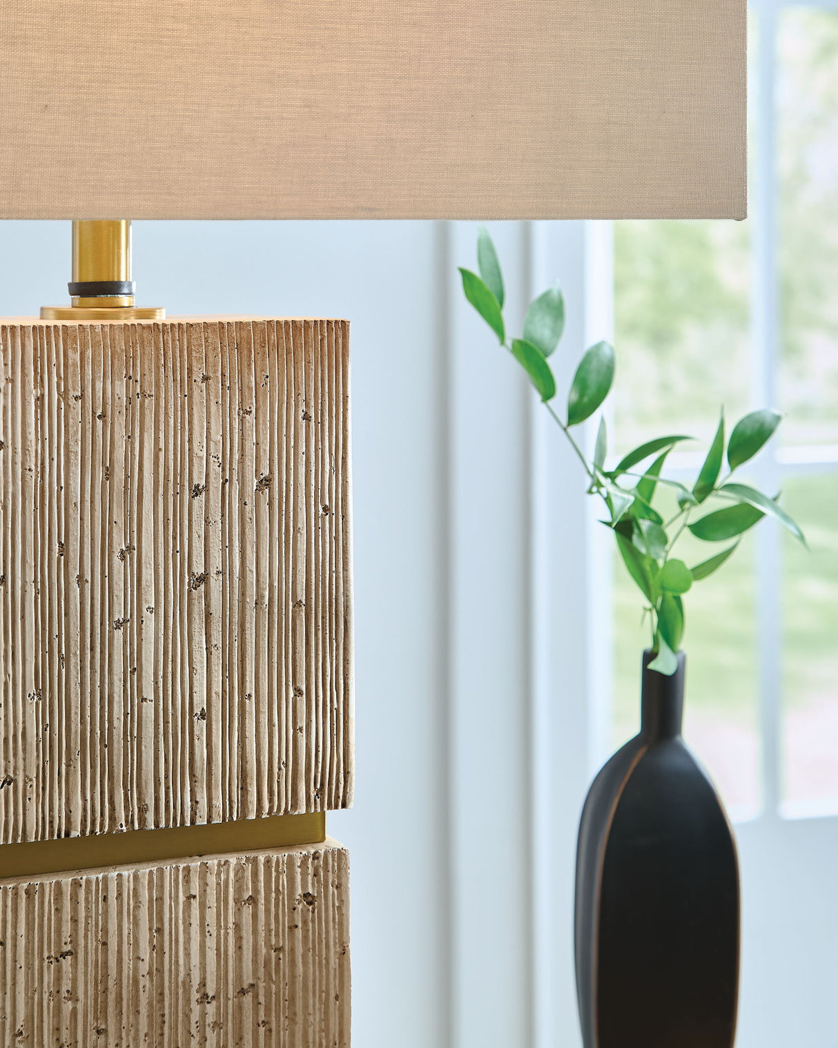 Laddner - Lámpara de mesa Poly - Beige