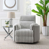 Emee - Sillón Reclinable Planeador con Giro - Pana Gris