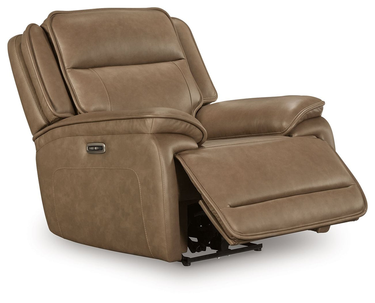 Glencroft - Sofá reclinable eléctrico / Reposacabezas ajustable - Sahara