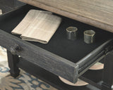 Tyler Creek - Black / Gray - Rectangular Dining Room Counter Table