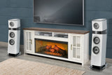 76" Media Console With Electric Fireplace