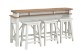 Americana Modern - Everywhere Console With 3 Stools - Cotton