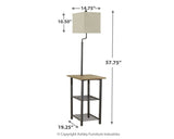 Shianne - Metal Tray Lamp  - Black
