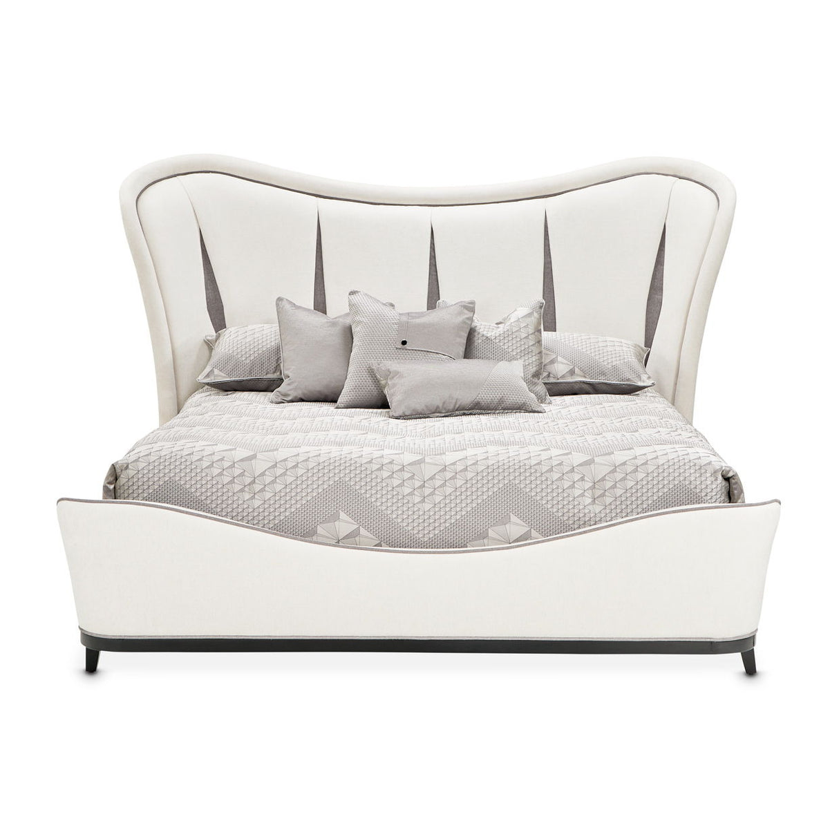 Tuxedo - Eastern King Upholstered Bed - Piano Keyboard