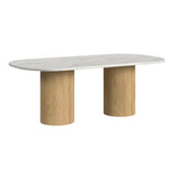 Sylvie - 7 Piece Standard Height Dining Set (Oval Table And Six Chairs) - Natural