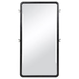Leandro - 76" Full Length Floor Mirror - Burnished Black