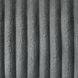 Lesley - Motion Sofa - Gray Corduroy & Velvet