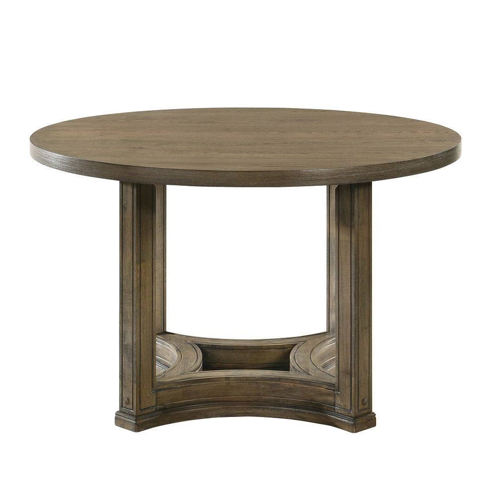 Parfield - Mesa de comedor - Marrón - Redonda
