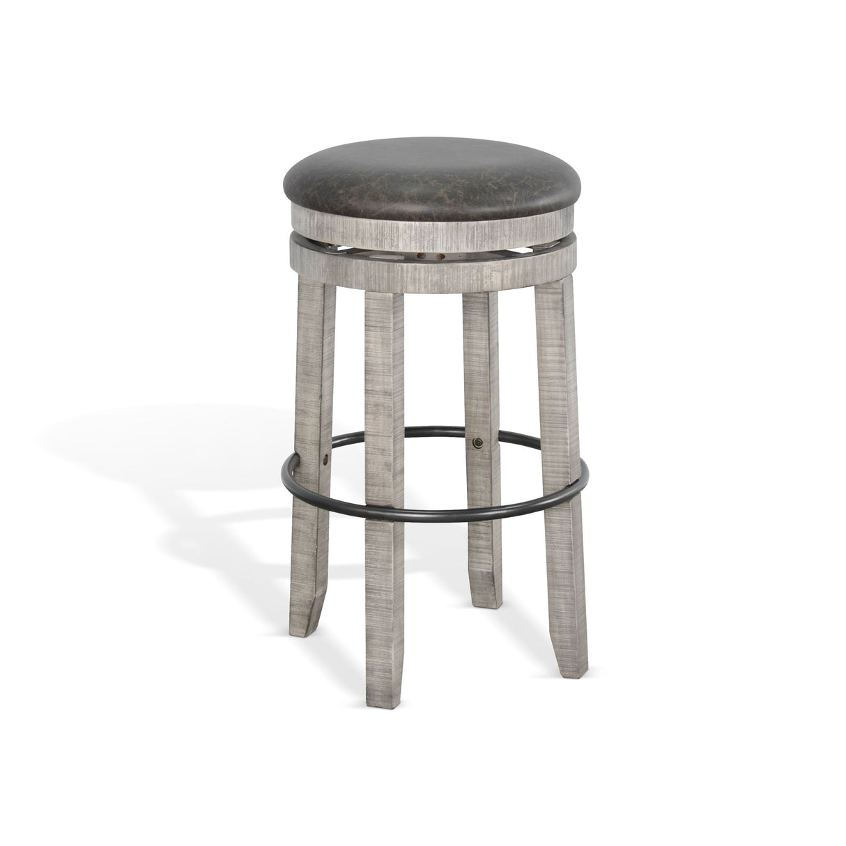 Alpine - Swivel Stool With Cushion Seat
