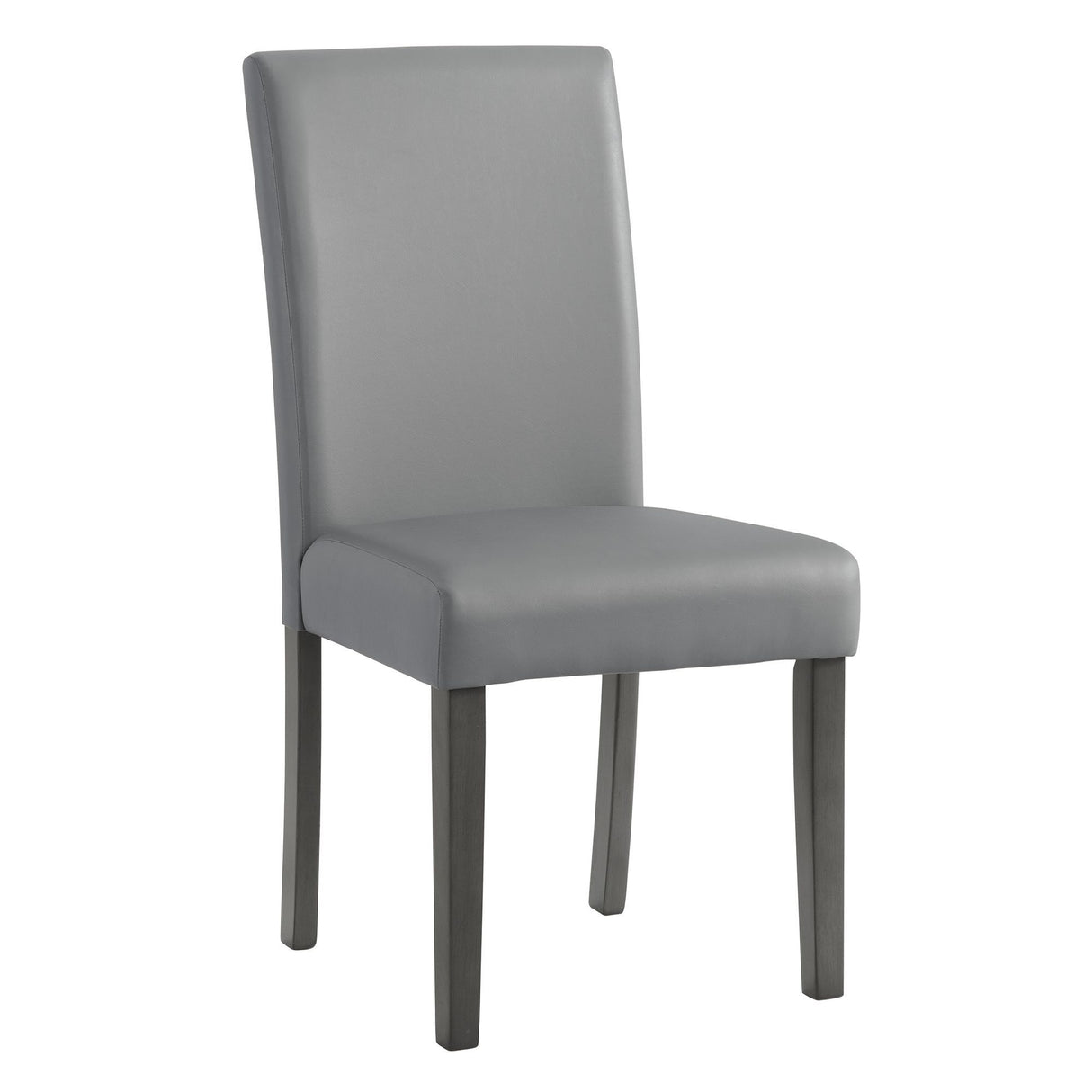 Ambridge - 5 Piece Round Dining Set With Faux Marble Top - Brushed Gray