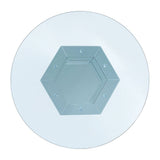 Noralie - Mesa de comedor - Espejo, Falso Diamante y Vidrio Transparente