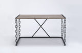Jodie - Console Table (Same 92248) - Rustic Oak & Antique Black