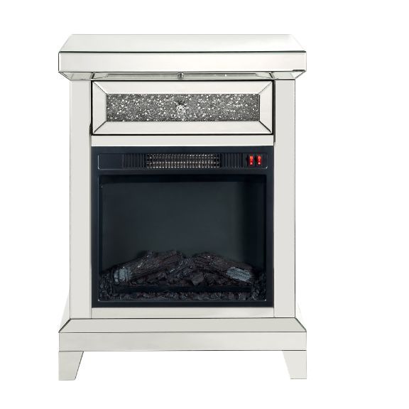 Noralie - Chimenea - Plateado Perla - 35"