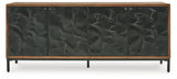Dorannby - Accent Cabinet - Black / Brown