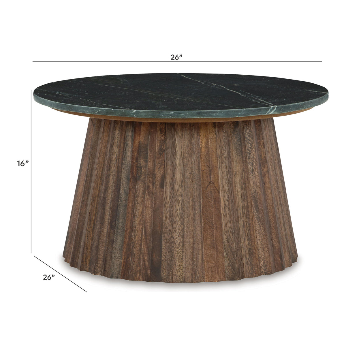 Ceilby - Accent Cocktail Table - Black / Brown
