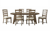 Doe Valley - Mesa de comedor de madera con extensiones y torniquete - Ante