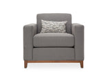 Brooklyn Walk - Accent Chair - Gunmetal / Umber