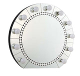 Farai - Decoración de pared - Espejo y diamantes de imitación de cristal - 74 cm