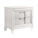 Twenty Nine - Nightstand With USB - White
