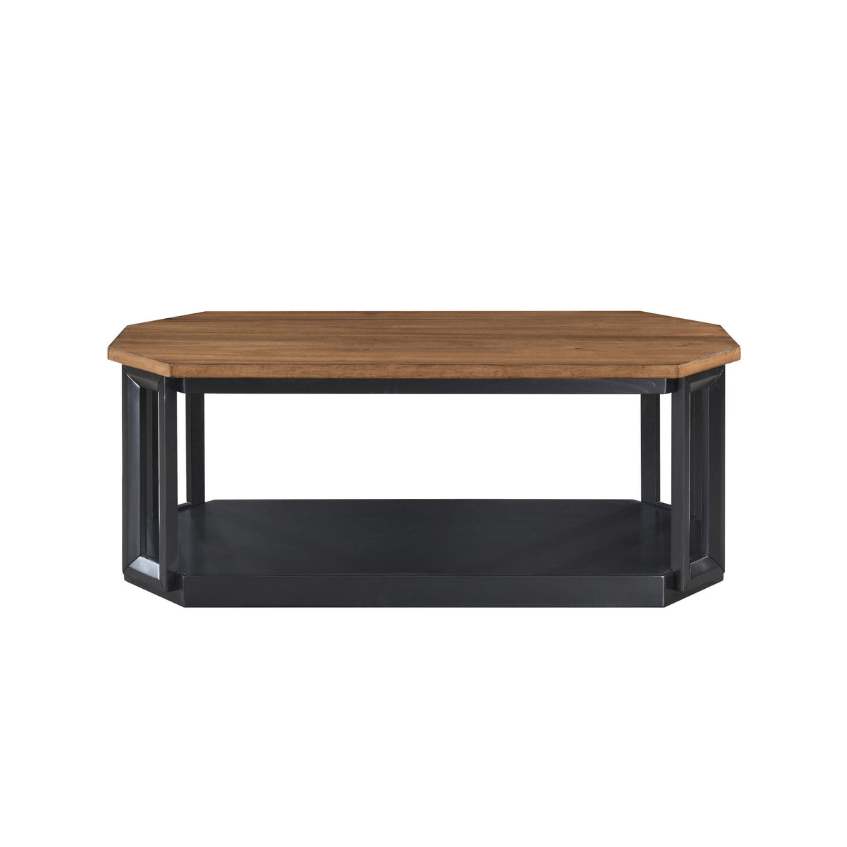 Juego de sala Decker de 3 piezas (1 mesa de centro y 2 mesas auxiliares) - Marrón / Negro