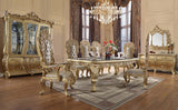 Cabriole - Mesa de comedor - Acabado dorado - 31"
