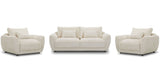Utopia - Sofa And 2 Chair And Half - Mega Ivory