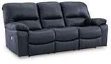 Leesworth - Ocean - 3 Pc. - Power Reclining Sofa, Power Reclining Loveseat, Power Rocker Recliner