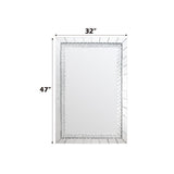 Nysa - 47" Accent Mirror - Mirrored & Faux Crystals