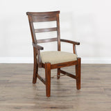 Tuscany - Arm Chair With Cushion Seat - Beige / Vintage Mocha