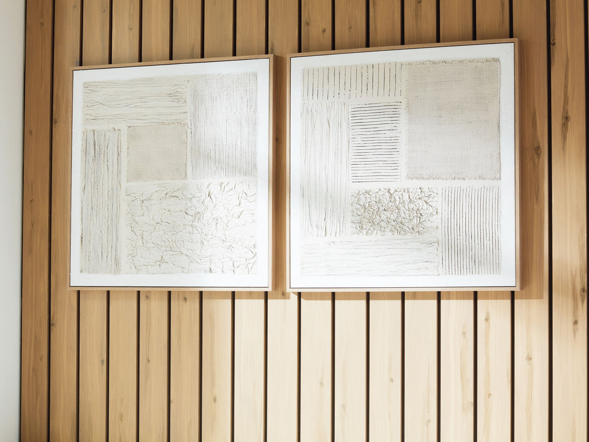 Andorfield - Wall Art Set (Set of 2) - Beige / Black / White alternate view 3