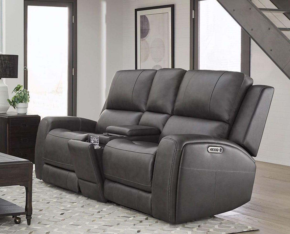 Belmont - Sofá Biplaza con Consola Reclinable de Gravedad Cero Eléctrico P3