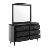 Skyline - Dresser & Mirror - Black / Gray