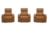 Phoenix - Asientos para cine en casa de 3 plazas Zero Gravity Power con audio envolvente P3