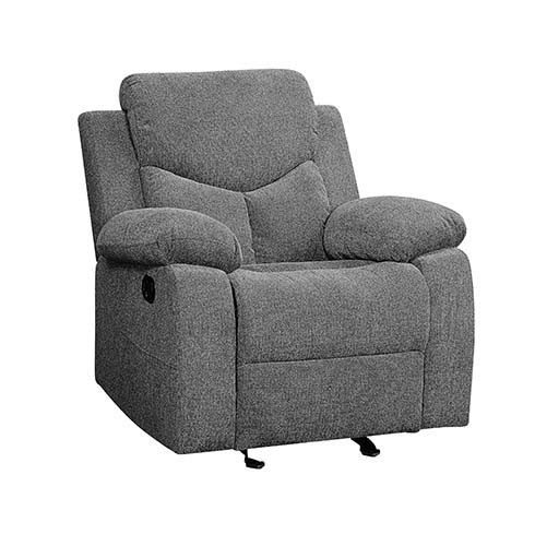 Kalen - Sillón reclinable planeador - Chenilla gris