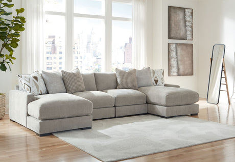 Aslan Court - Sectional With Ottoman Set alternate view 5